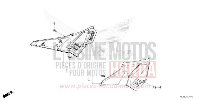 COUVERCLE LATERAL de NX500 PEARL HORIZON WHITE (NHB61) 2026