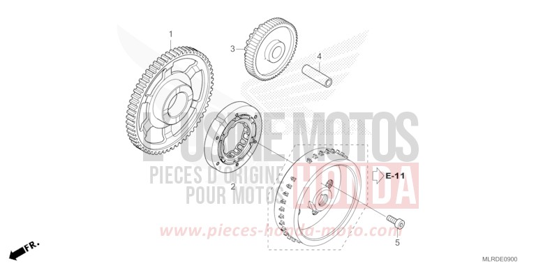 EMBRAYAGE DE DEMARRAGE de NX500 PEARL HORIZON WHITE (NHB61) 2026