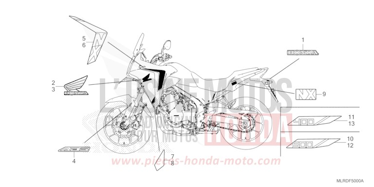 MARQUE/RAYURE de NX500 GRAPHITE BLACK (NHB01) 2026