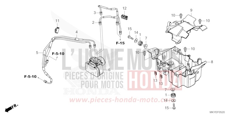 MODULATEUR ABS de CB650R CANDY CHROMOSPHERE RED (R381) 2024