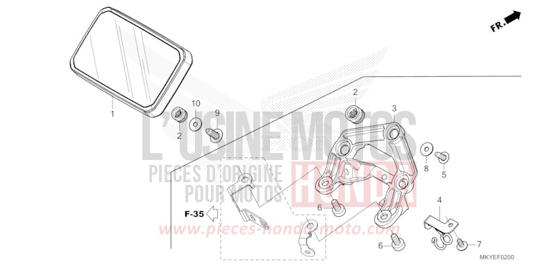 COMPTEUR de CB650R MAT GUNPOWDER BLACK METALLIC (NH436) 2024
