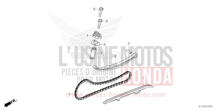 CHAINE A CAMES/TENDEUR de FSH125 PEARL JASMINE WHITE (NHB35) 2021