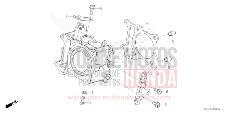 CYLINDRE (FSH125M) de FSH125 PEARL JASMINE WHITE (NHB35) 2021