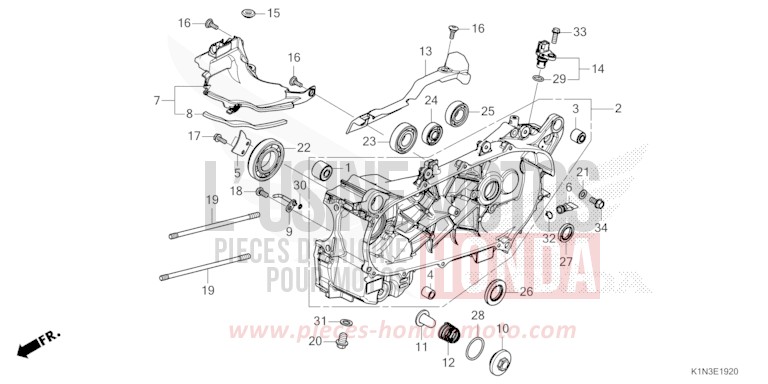 CARTER VILEBREQUIN GAUCHE de FSH125 PEARL JASMINE WHITE (NHB35) 2021