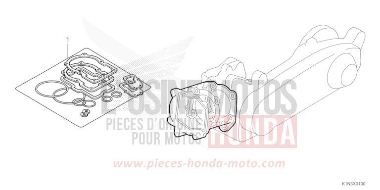 TROUSSE DE JOINT A de FSH125 PEARL JASMINE WHITE (NHB35) 2021