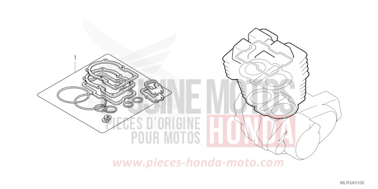 TROUSSE DE JOINT A de CBR500R GRAND PRIX RED (R380) 2026