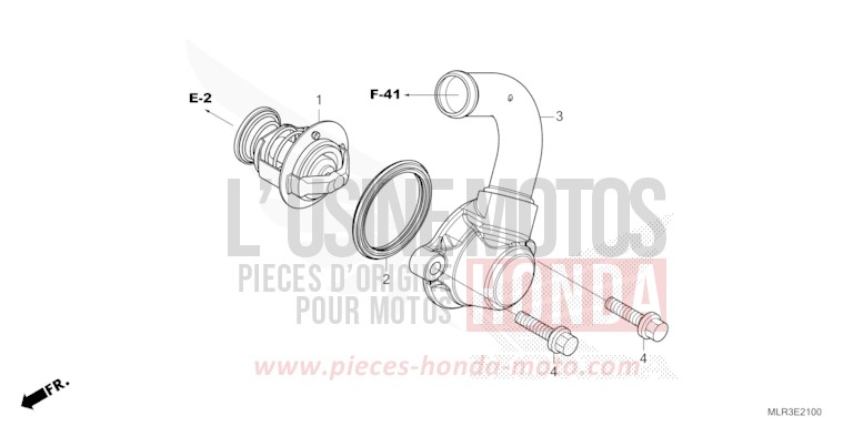 THERMOSTAT de CBR500R MAT GUNPOWDER BLACK METALLIC (NH436) 2026