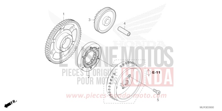 EMBRAYAGE DE DEMARRAGE de CBR500R GRAND PRIX RED (R380) 2026