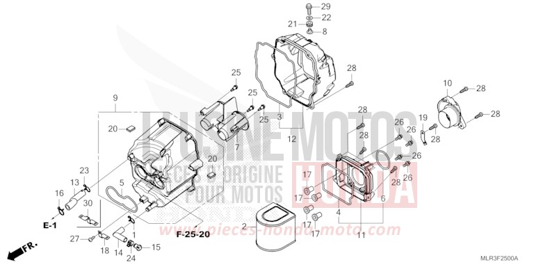 FILTRE A AIR de CBR500R GRAND PRIX RED (R380) 2026