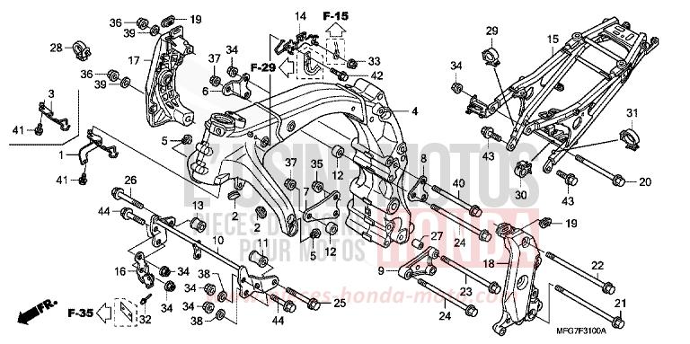 CARROSSERIE DE CHASSIS de Hornet QUASAR SILVER METALLIC (NHA48) 2009