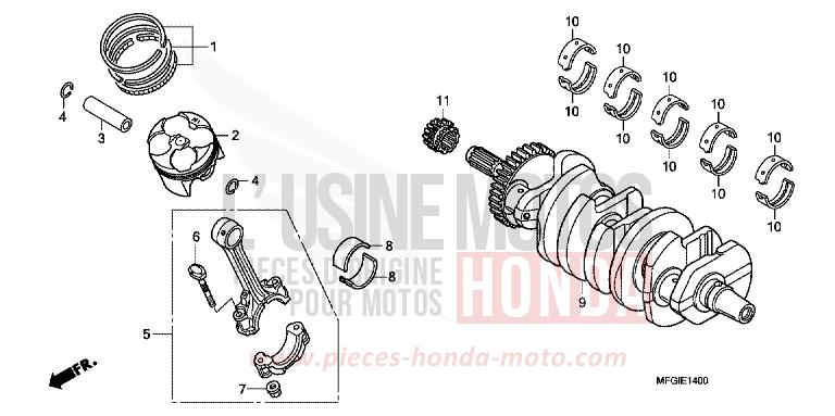 VILEBREQUIN/PISTON de Hornet PEARL COOL WHITE (NHA16) 2010