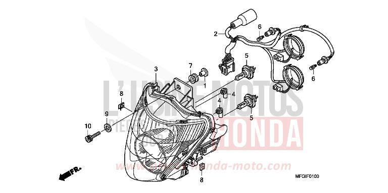 PROJECTEUR (1) de Hornet PEARL COOL WHITE (NHA16) 2010