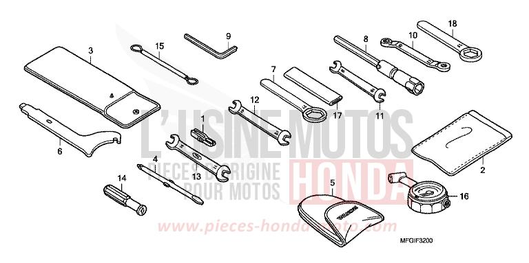 OUTILS de Hornet PEARL COOL WHITE (NHA16) 2010