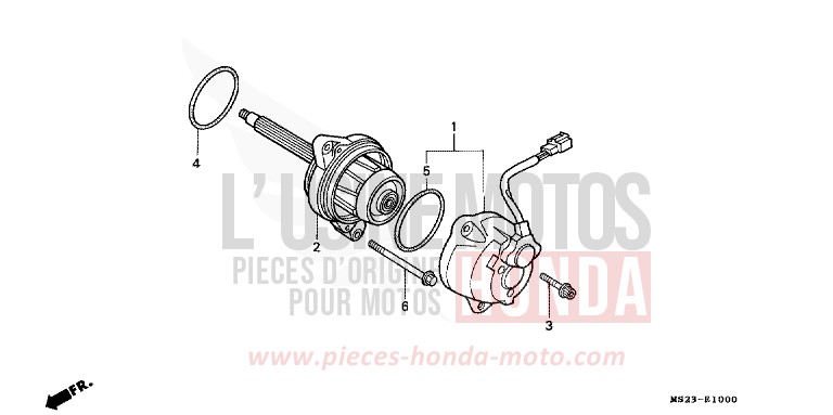 GENERATRICE de CBR1000F PEARL CRYSTAL WHITE (NH193K) 1990