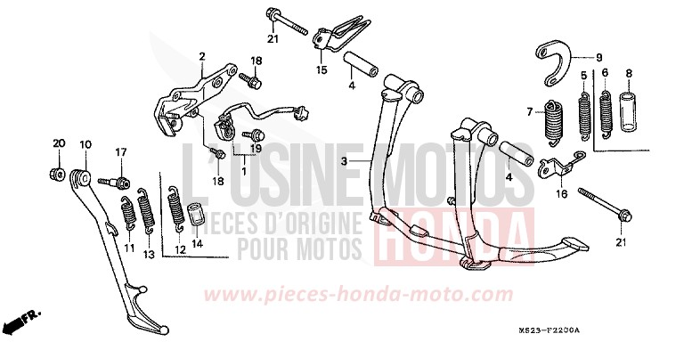 BEQUILLE de CBR1000F BLACK (NH1E) 1992