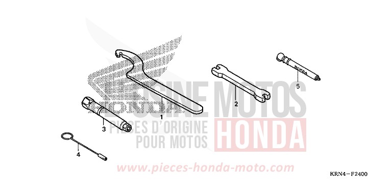 OUTILS de CRF250R EXTREME RED (R292) 2008