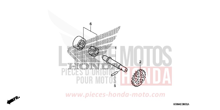 POMPE A HUILE de CRF250R EXTREME RED (R292) de 2009