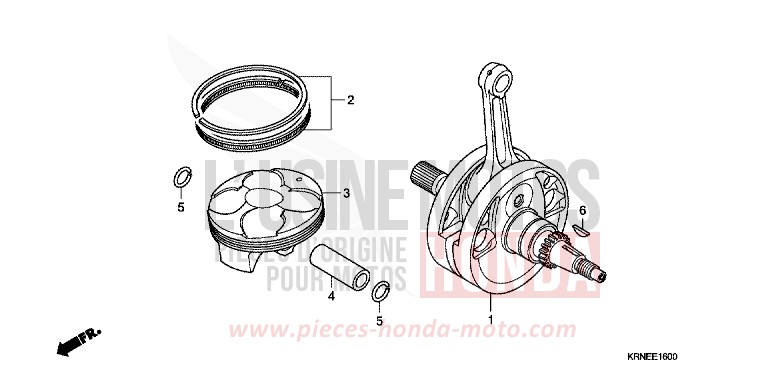 VILEBREQUIN de CRF250R EXTREME RED (R292) de 2010