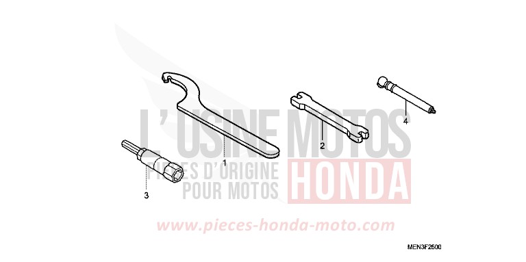 OUTILS de CRF450R EXTREME RED (R292) 2010