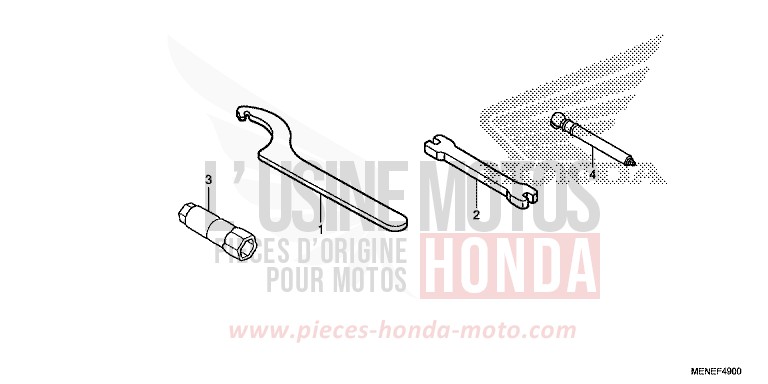 OUTILS de CRF450R EXTREME RED (R292) 2015