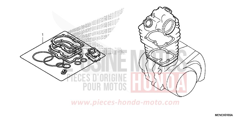 TROUSSE DE JOINT A de CRF450R EXTREME RED (R292) 2016