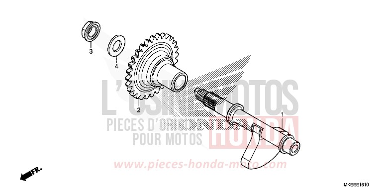 BALANCIER de CRF450R EXTREME RED (R292) de 2019