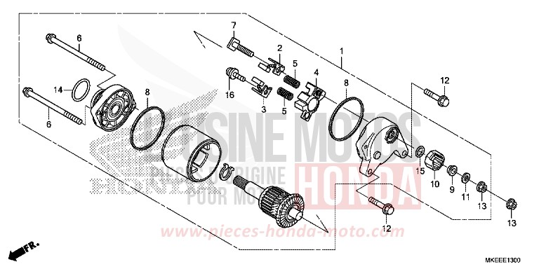 MOTEUR DE DEMARRAGE de CRF450R EXTREME RED (R292) 2020