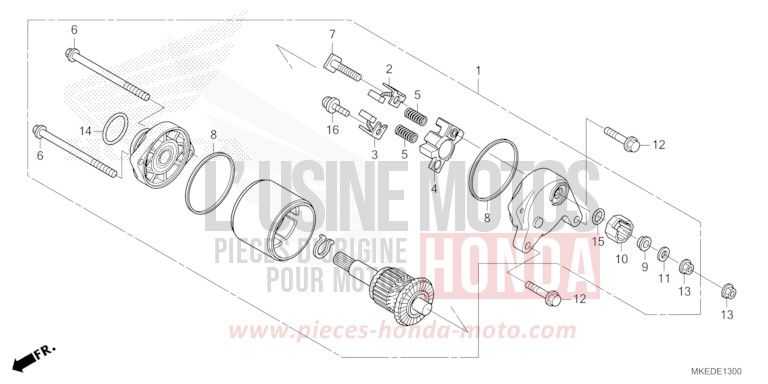 MOTEUR DE DEMARRAGE de CRF450R EXTREME RED (R292) 2022