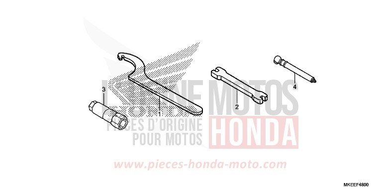 OUTILS de CRF450R EXTREME RED (R292) de 2019