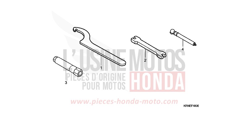 OUTIL de CRF250R EXTREME RED (R292) de 2010