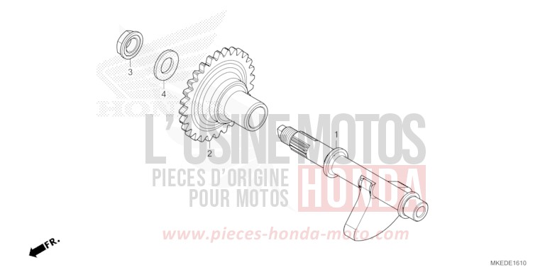 BALANCIER de CRF450R EXTREME RED (R292) 2022