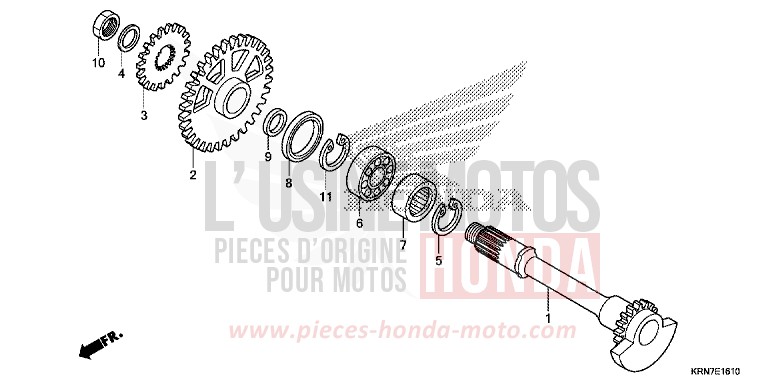 BALANCIER de CRF250R EXTREME RED (R292) de 2014