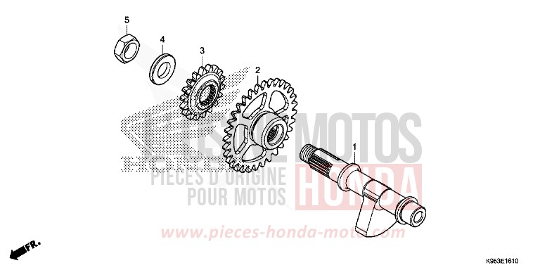 BALANCIER de CRF250R EXTREME RED (R292) 2020