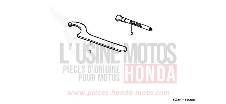 OUTILS de CR250R NEUCLEAR RED (R177) 1998