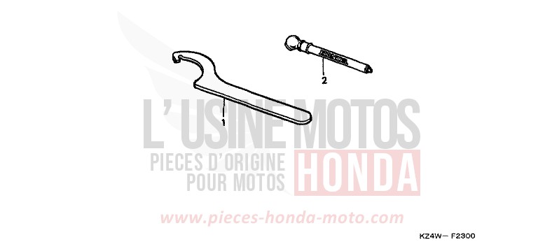 OUTILS de CR125R NEUCLEAR RED (R177) 1999