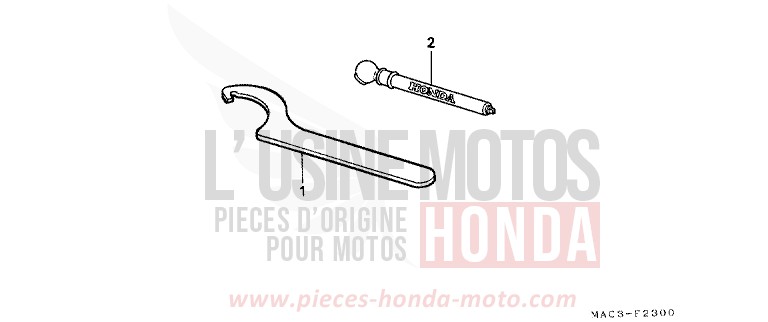 OUTILS de CR500R EXPLOSION RED (R254) 2000