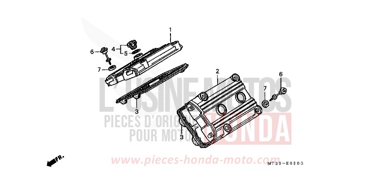 COUVERCLE DE CULASSE de Pan-European EURO GRAY METALLIC (NH284D) de 1990