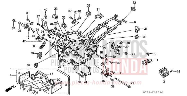 CARROSSERIE DE CHASSIS de Pan-European EURO GRAY METALLIC (NH284D) 1990