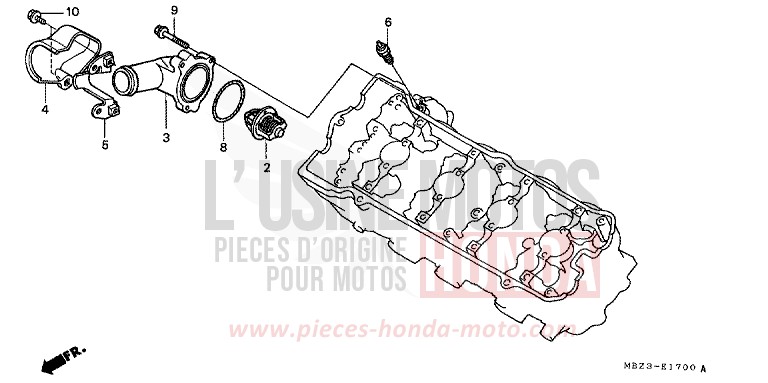 THERMOSTAT de Hornet CANDY TAHITIAN BLUE (PB215) 1999
