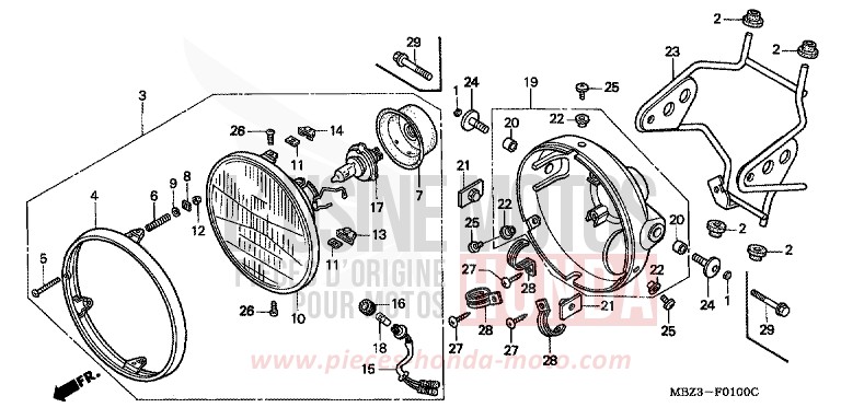 PROJECTEUR (1) de Hornet ITALIAN RED (R157) de 1999