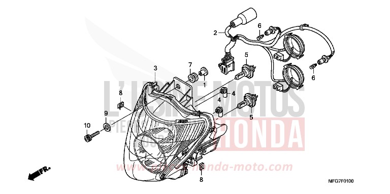 PROJECTEUR de Hornet CANDY XENON BLUE (PB324) 2007