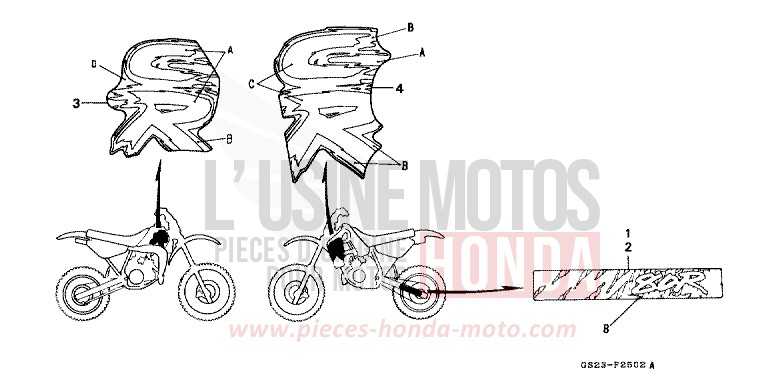 MARQUE (CR80RN) de CR80R NEUCLEAR RED (R177) 1992