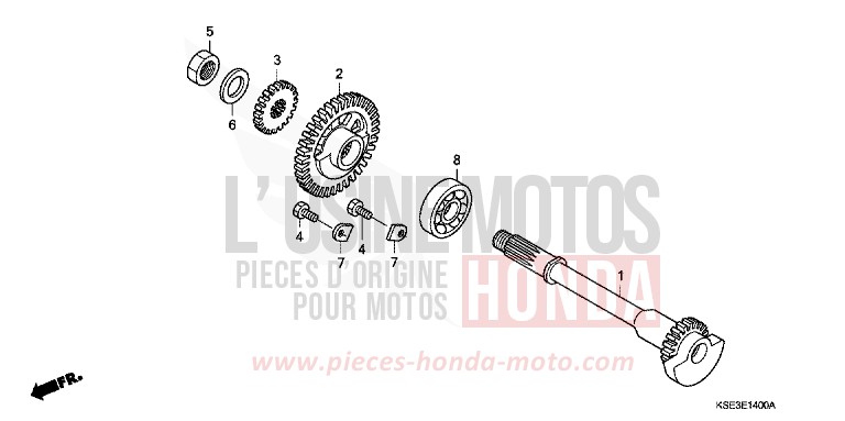 BALANCIER de CRF150R NOIR (NH1) 2009