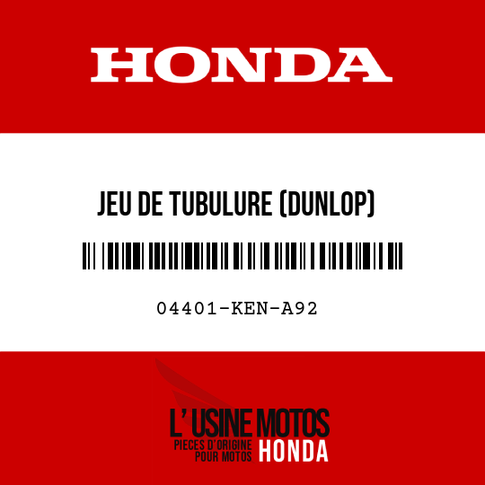image de 04401-KEN-A92 JEU DE TUBULURE (DUNLOP) (130/90-15)