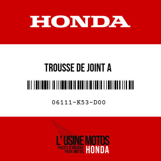 image de 06111-K53-D00 TROUSSE DE JOINT A
