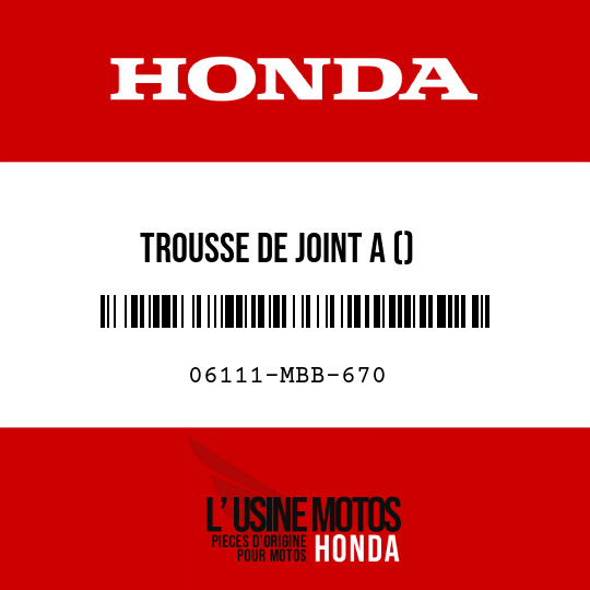 image de 06111-MBB-670 TROUSSE DE JOINT A ()