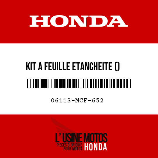 image de 06113-MCF-652 KIT A FEUILLE ETANCHEITE ()