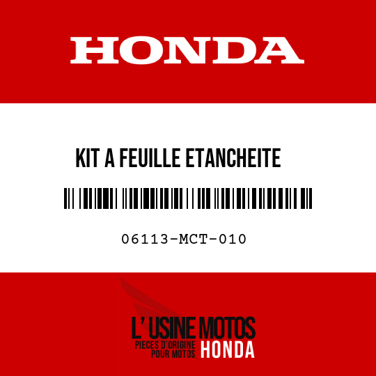 image de 06113-MCT-010 KIT A FEUILLE ETANCHEITE