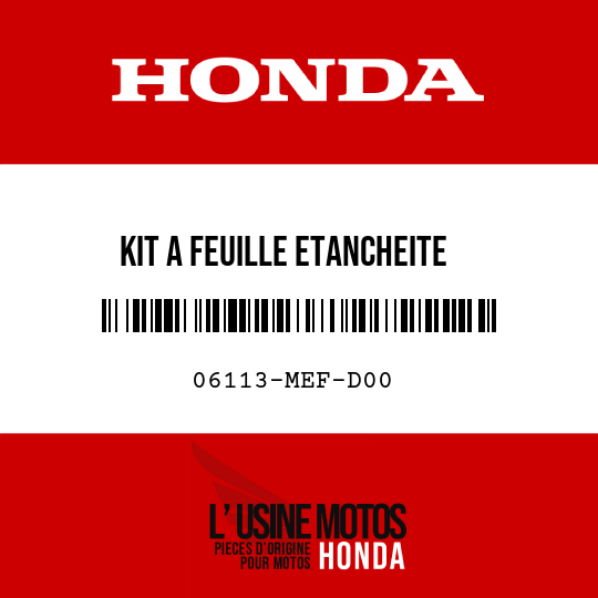 image de 06113-MEF-D00 KIT A FEUILLE ETANCHEITE