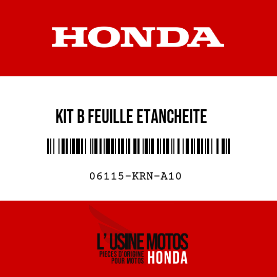 image de 06115-KRN-A10 KIT B FEUILLE ETANCHEITE